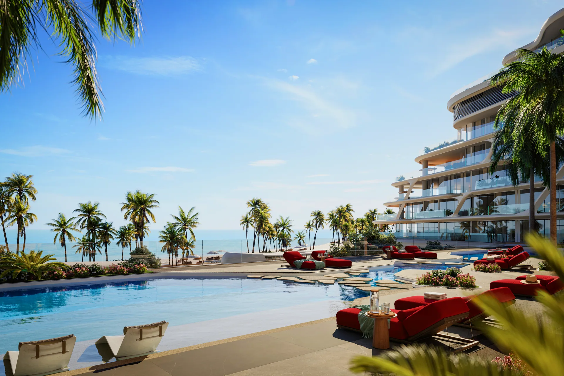 Jacob & Co. Beachfront Living, Basen przy plaży